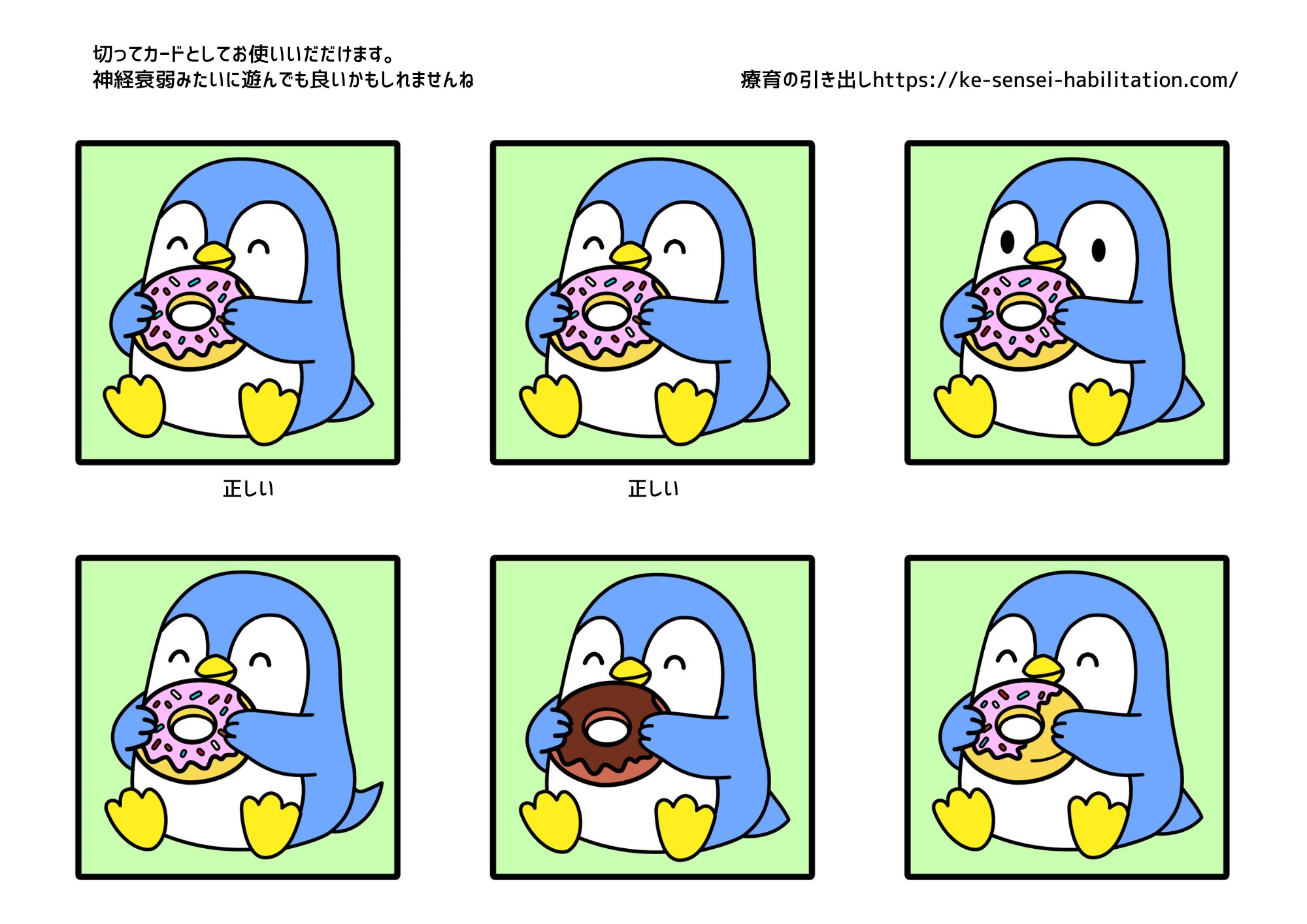 正しい絵はどれ？ カードバージョン　３